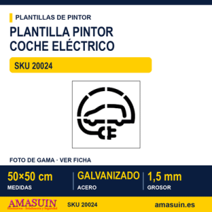 Plantilla Pintor 50x50cm Coche Eléctrico
