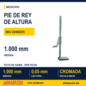 PIE DE REY DE ALTURA 1.000 mm