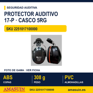 Protector Auditivo 17-P para Casco 5RG