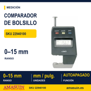 Reloj Comparador de Bolsillo 0 - 15 mm