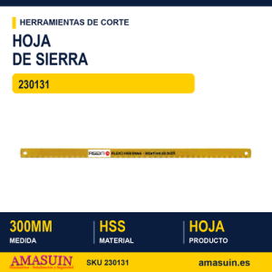 Hoja de Sierra HSS de 300mm