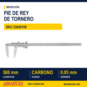 Pie de Rey de Tornero Acero Carbono 500 mm