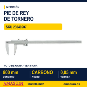 Pie de Rey de Tornero Acero Carbono 800 mm