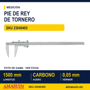 Pie de Rey de Tornero Acero Carbono 1500 mm