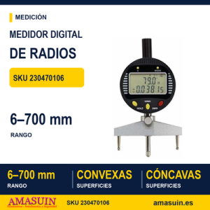 MEDIDOR DE RADIOS DIGITAL 5700 LIMIT 6-700 mm