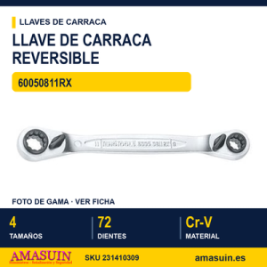 Llave de carraca 8 X 9 mm / 10 X 11 mm 60050811RX
