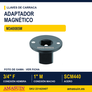 Adaptador magnético de 3/4" F - 1" M con Disco M340085M