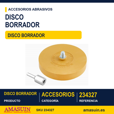 Disco Borrador de Goma. 1 Disco Borrador de Goma.