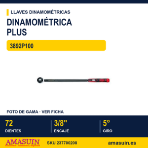 Llave dinamométrica reversible Plus 3892P100 3/8" - 100 Nm