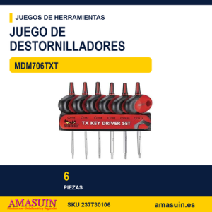 MINI JUEGO DE DESTORNILLADORES MDM706TXT Mini juego de destornilladores MDM706TXT