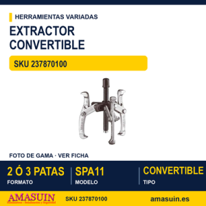 EXTRACTOR CONVERTIBLE 2 Ó 3 PATAS 100MM SPA11 Extractor convertible 2 ó 3 patas 100mm SPA11