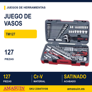 Juego de vasos combinados TM127 - 127 Piezas
