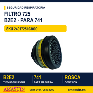 Filtro 725 B2E2 para Máscara 741
