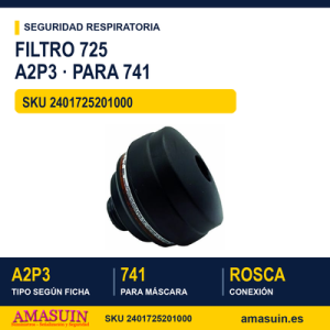 Filtro 725 A2P3 para Máscara 741