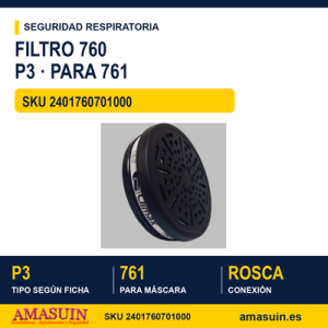 Filtro 760 P3 para Semi Máscara 761