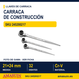 Llave carraca construcción PGW2124