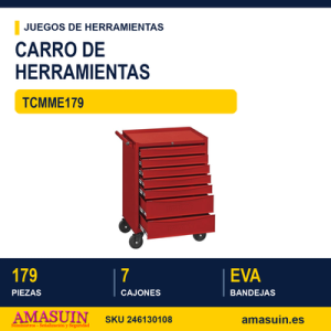 Tengtools Carro de herramientas para taller TCMME179