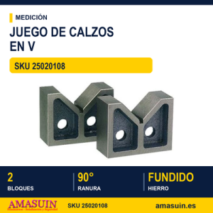 JUEGO DE CALZOS en V 2502-76 - 2 unidades
