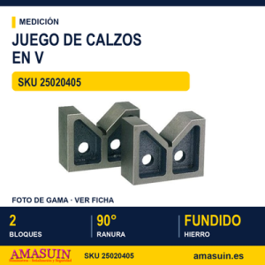 JUEGO DE CALZOS en V 2502-152 - 2 unidades