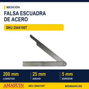 FALSA ESCUADRA de ACERO 200 mm