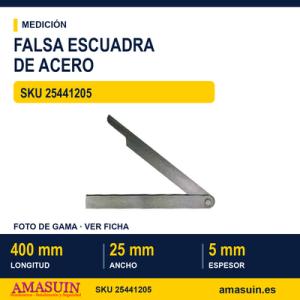 FALSA ESCUADRA de ACERO 400 mm