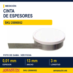 Cinta de Espesores 2599 M-0,01