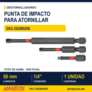 Punta de Impacto ¼” hexagonal RS2 - 50 mm