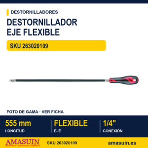 Destornillador flexible con Mango Giratorio MD514L - ¼”