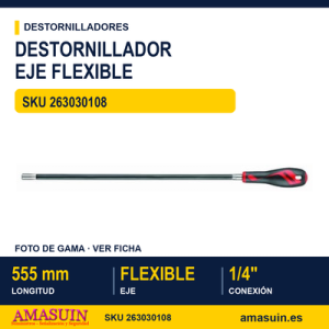 Destornillador Flexible Magnético para Puntas MD907FL