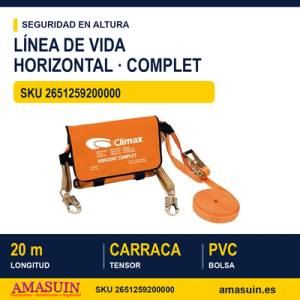 Línea de Vida Horizontal Complet 20 Metros