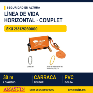 Línea de Vida Horizontal Complet 30 Metros