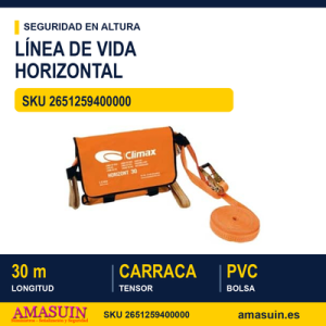 Línea de Vida Horizontal 30 Metros