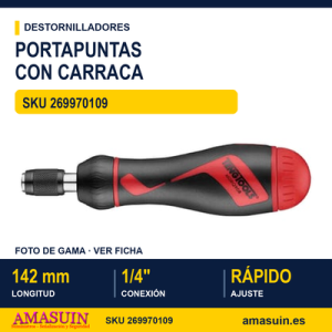 PORTAPUNTAS CON CARRACA de 7 puntas