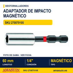 Adaptador para Puntas Magnético de Impacto 1/4" - 60 mm