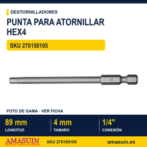 Punta Torx HEX4 - 89MM