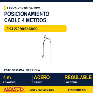 Elemento de Posicionamiento Cable 4 Metros