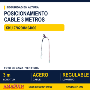 Elemento de Posicionamiento Cable 3 Metros