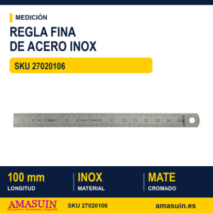 Regla de Acero Inoxidable 2702-100 - 100 mm