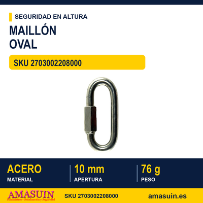 Conector Maillón Oval 1 Conector Maillón Oval