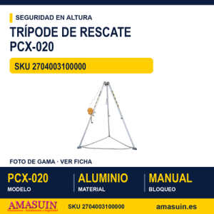 Trípode de Rescate PCX-020 100 Kilos