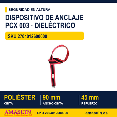 Dispositivo Anclaje PCX 003 Dieléctrico 1 Dispositivo Anclaje PCX 003 Dieléctrico