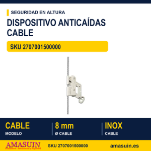 Dispositivo Anticaídas deslizante Cable