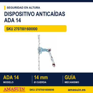 Dispositivo Anticaídas Deslizante ADA 14