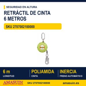 Dispositivo Retráctil Cinta 6 Metros
