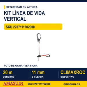 Kit Línea de Vida Vertical de 20 Metros