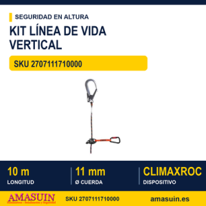 Kit Línea de Vida Vertical de 10 Metros