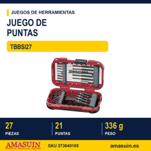 Juego de Puntas de Impacto Combinado TBBSI27 - 27 piezas