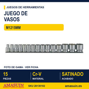 Juego de Vasos 12" M1215MM 15 piezas