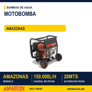 MOTOBOMBA 150.000 L/H AMAZONAS 20 Mts
