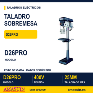 Taladro Sobremesa Optimum D26PRO 400V.
